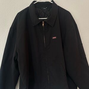Dickies Black Quilted-Lined Work Jacket. Men’s XL